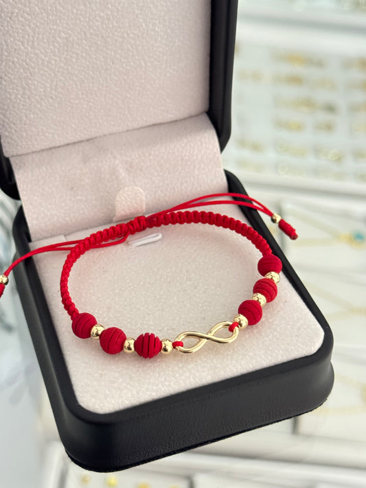 Pulsera infinito pequeño. N de balín: #4 (dama)