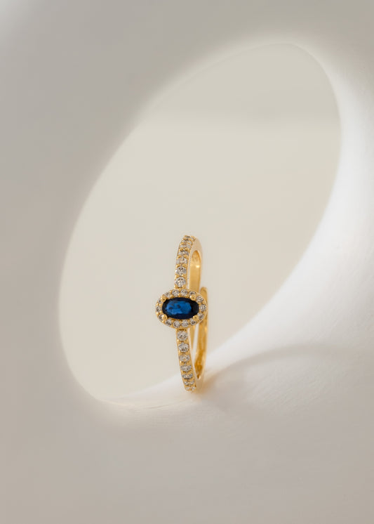 Anillo dynasty azul ajustable