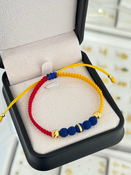 Pulsera tricolor tejida BLZ. N de Balín: #6.