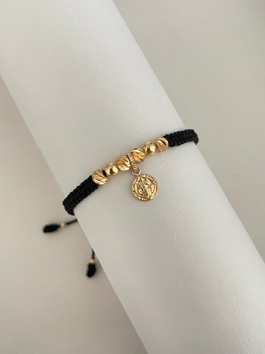 Pulsera diamantada san Benito exclusive ( 5mm)