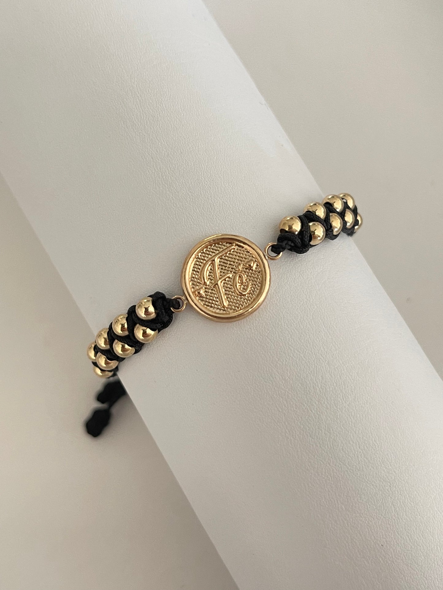 Pulsera fé entrelazada (5mm)