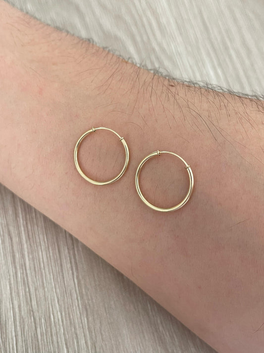 Argollas lisas 14mm