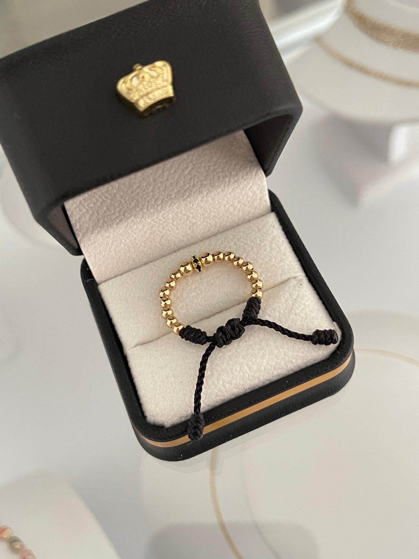 Anillo tejido circonia (4mm, 3mm)