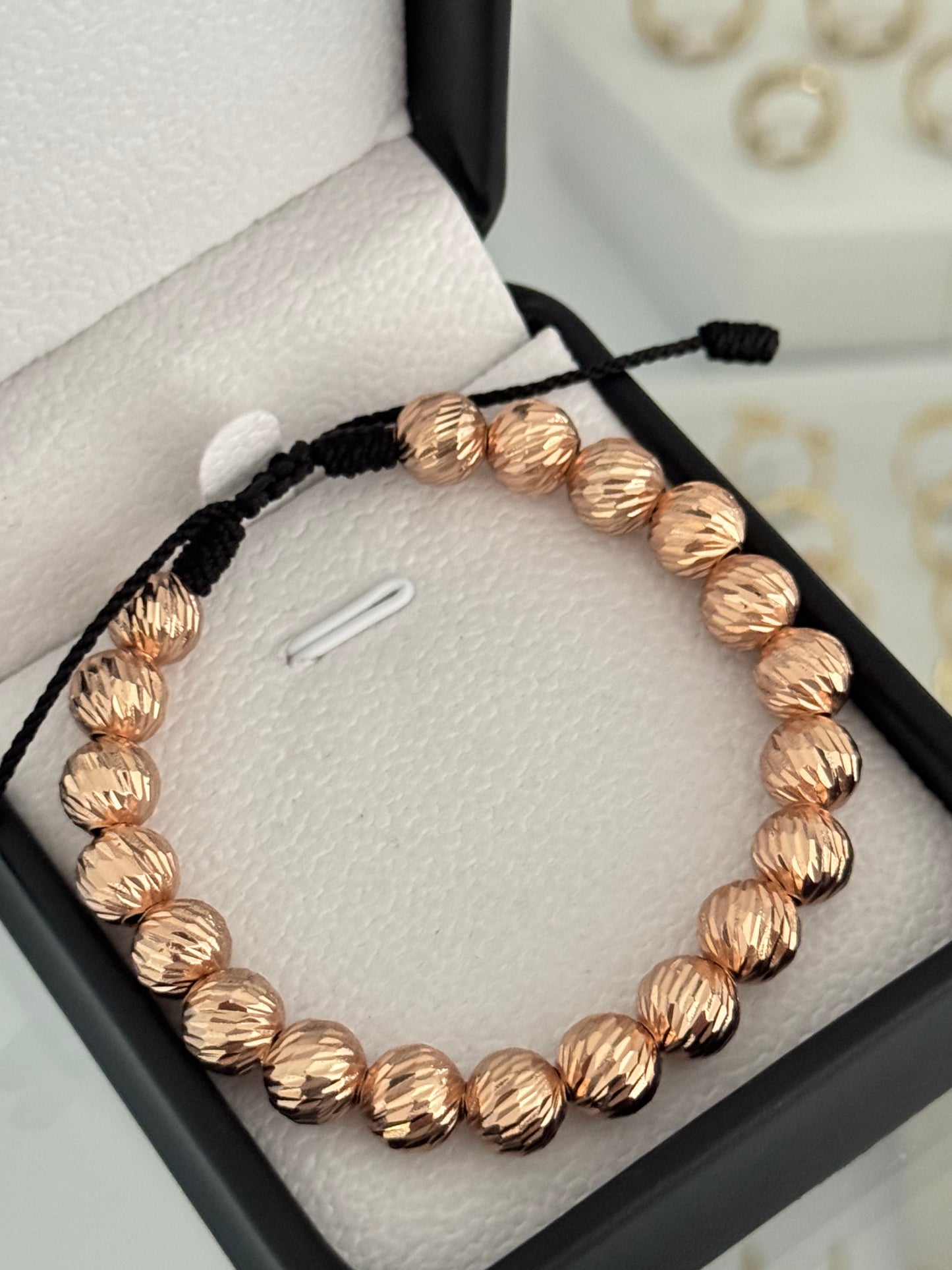 Pulsera balín diamantado #8
