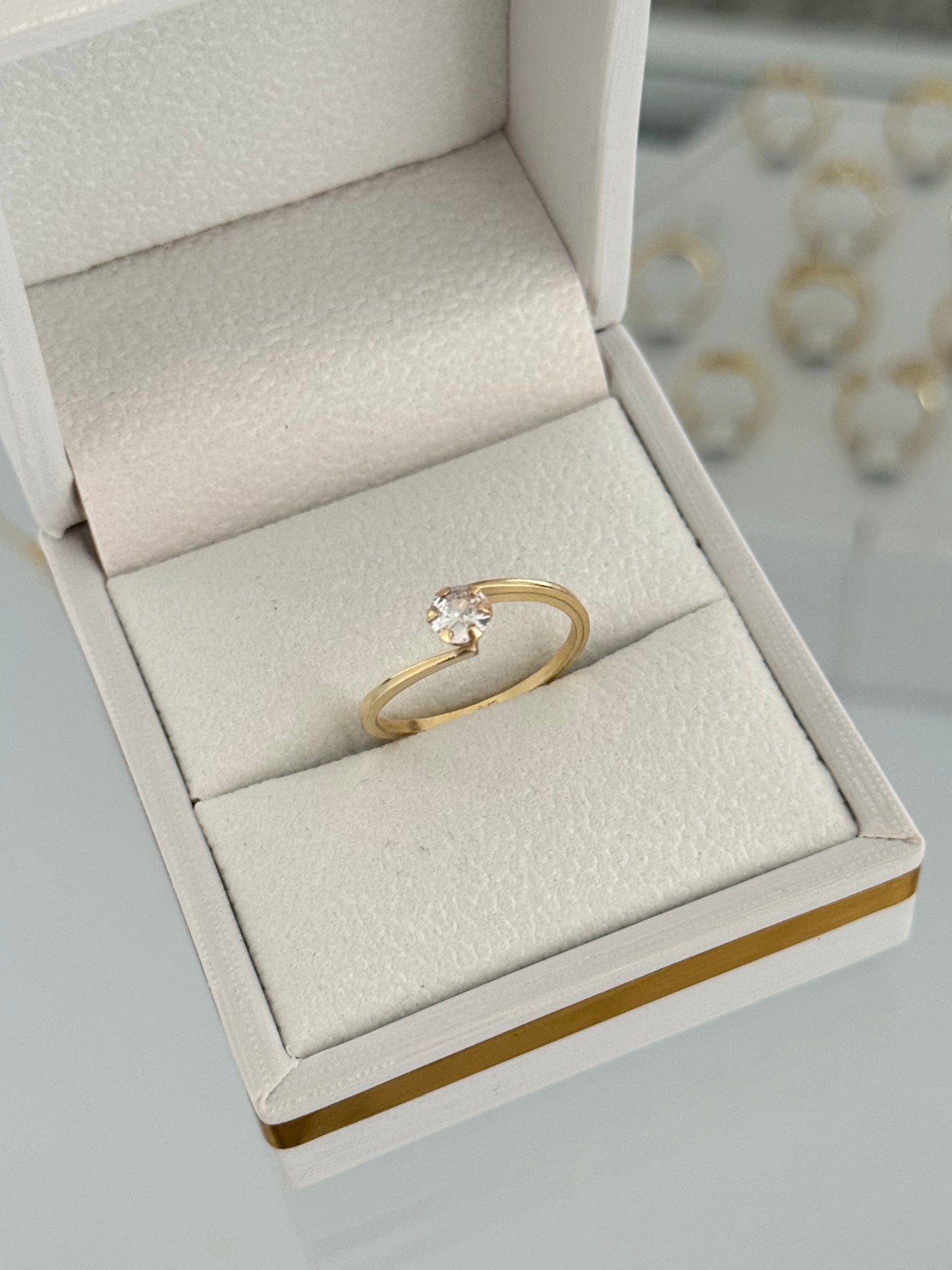 Anillo promise cruzado