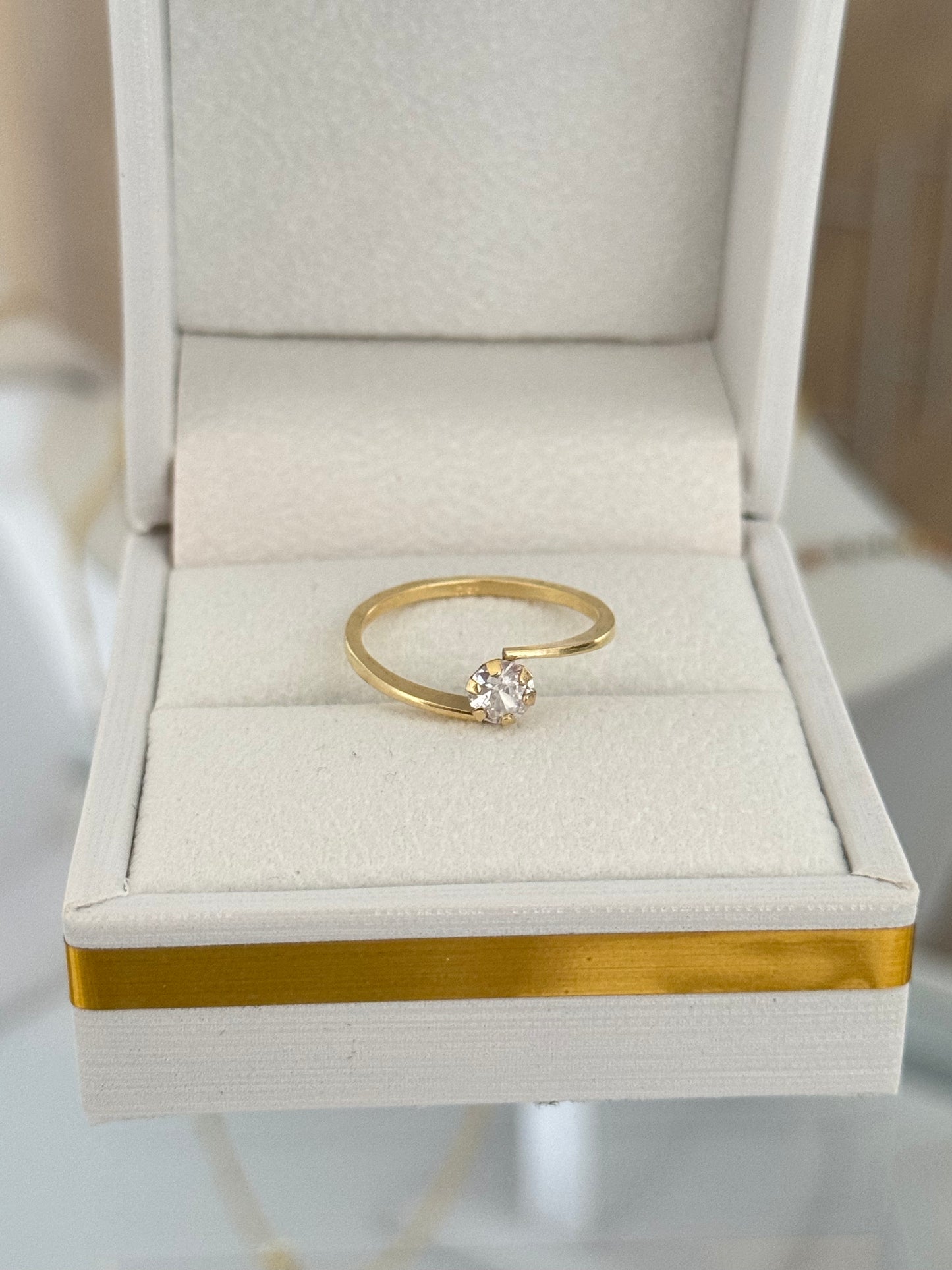 Anillo promise cruzado