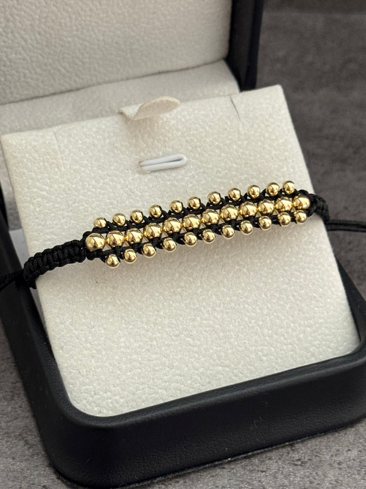Pulsera 3 carriles. N de balín: balín liso #3 [22 uni], balín liso #4 [12 uni]