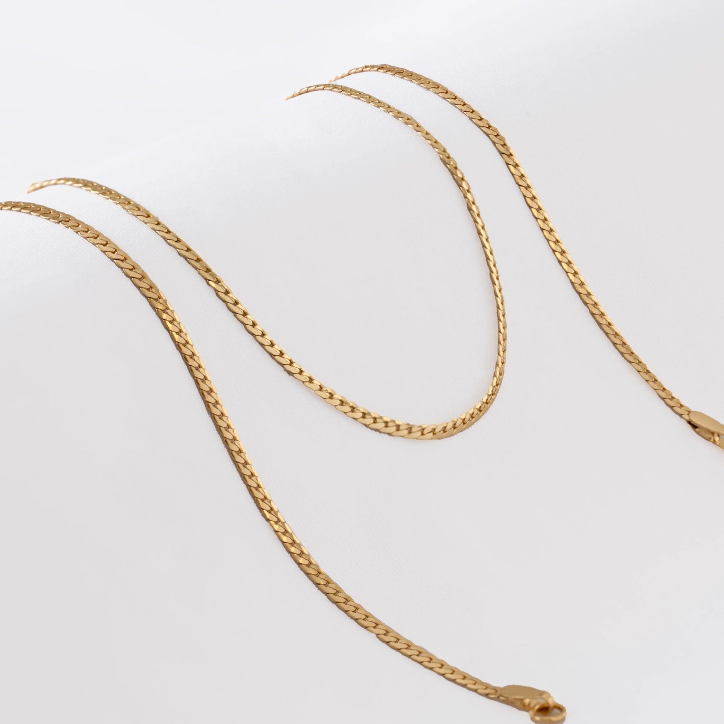 Cadena serpiente plana finita de 45cm