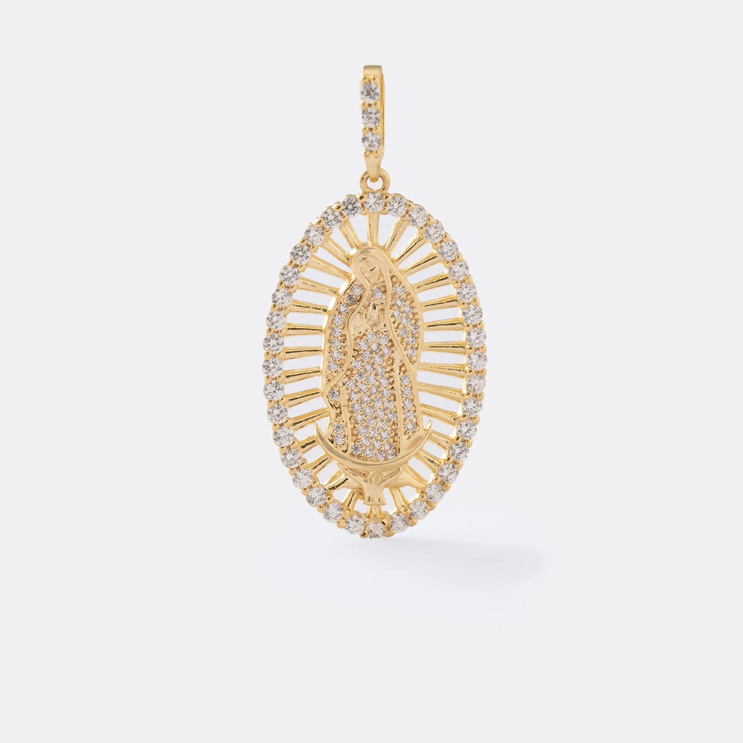 Dije Virgen Guadalupe Swaroski cristal