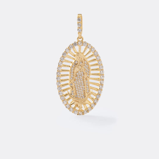 Dije Virgen Guadalupe Swaroski cristal
