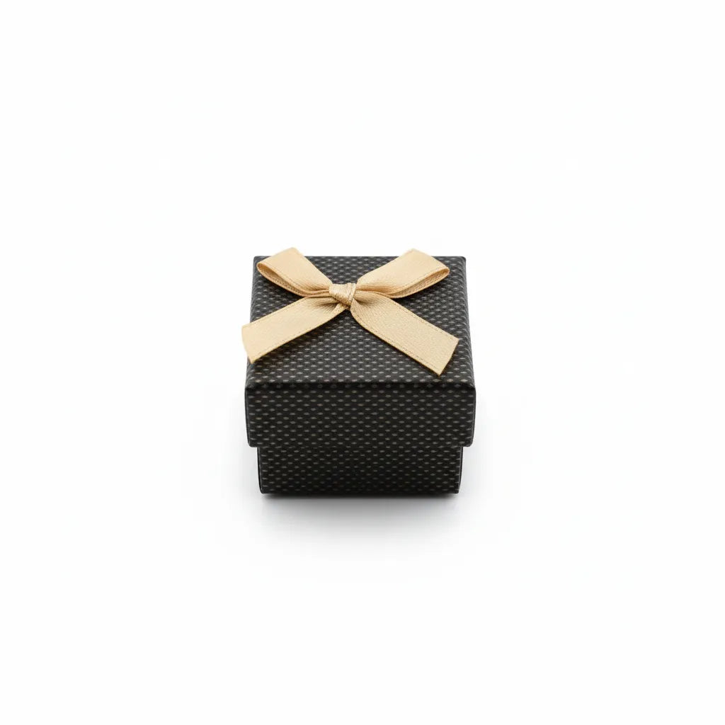 Caja de joyería 4 × 4 cm  Café Oscuro