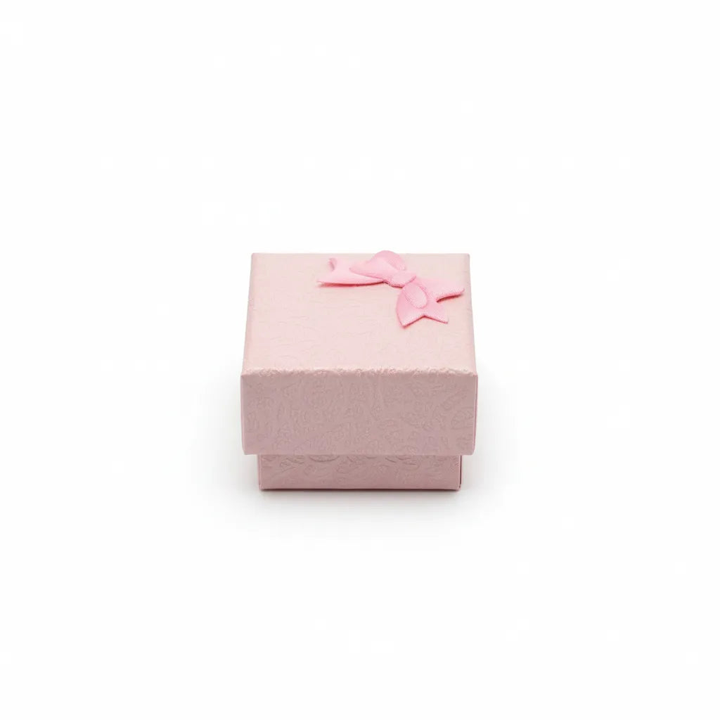 Caja de joyería 4 × 4 cm  Rosado