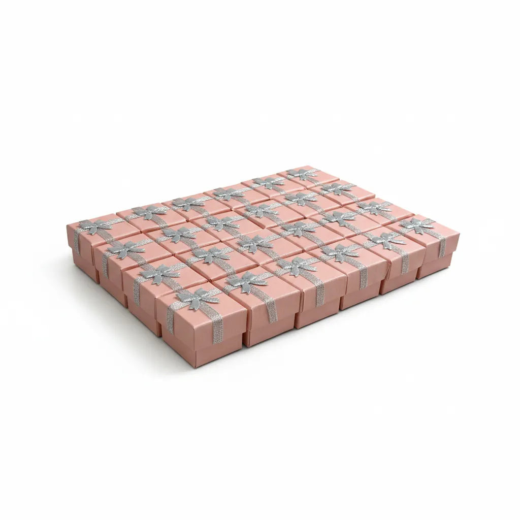 Caja de joyería 4 × 4 cm - Px24 Salmón