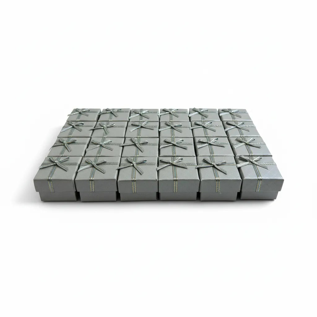 Caja de joyería 4 × 4 cm - Px24 Plateado