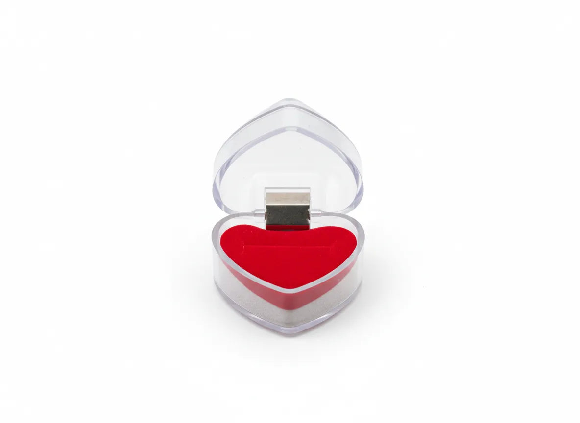 Caja de joyería en forma de corazon 4×4×3,3 cm