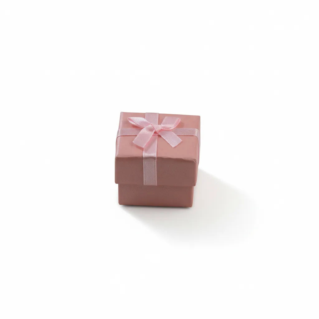 Caja de joyería 4 × 4 cm  Rosado