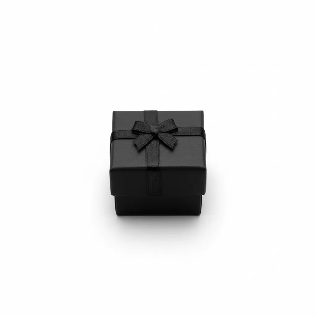 Caja de joyería 4 × 4 cm  Negro