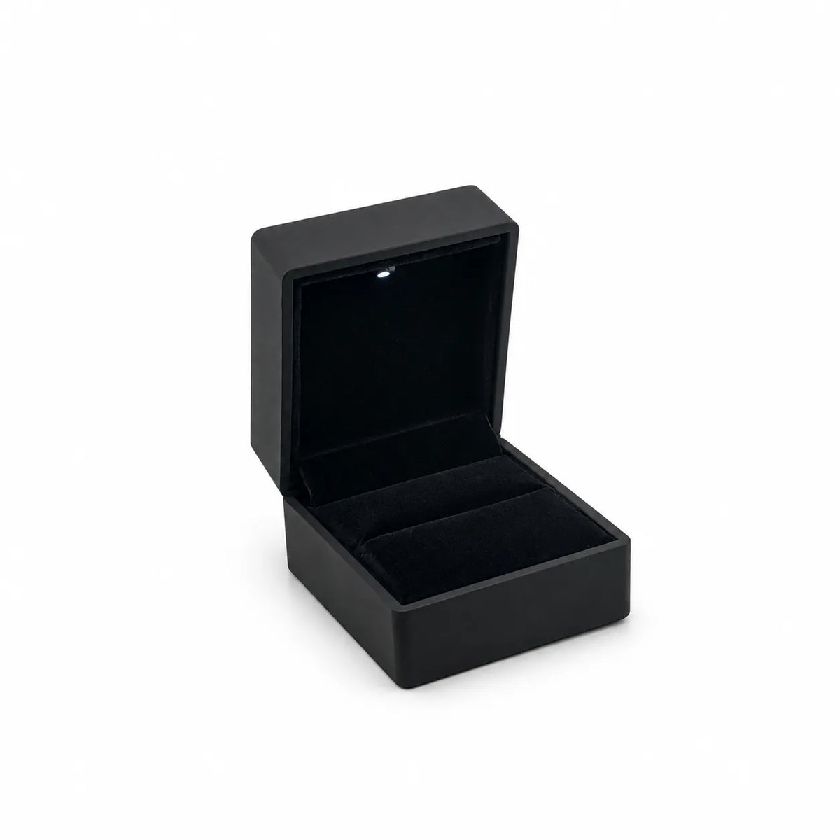 Empaque Compacto Negro con Luz 5,8 × 6,5 × 4,5 cm