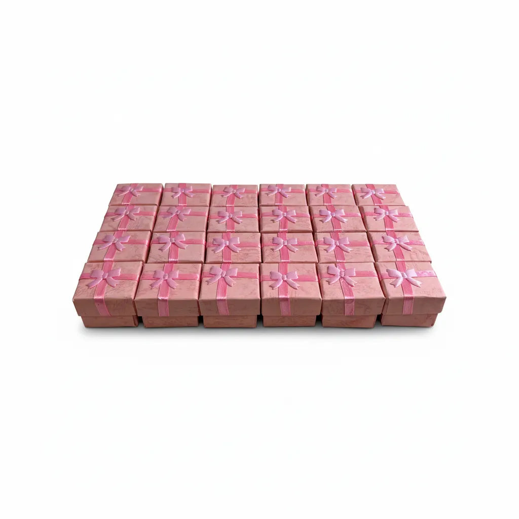 Caja de joyería 4 × 4 cm - Px24 Rosado