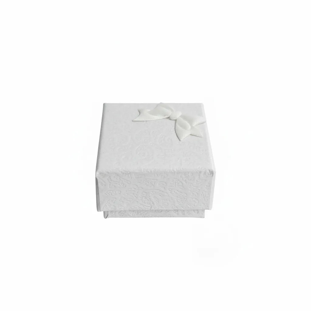 Caja de joyería 4 × 4 cm  Blanco
