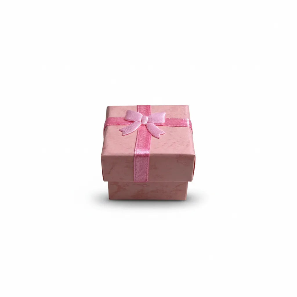 Caja de joyería 4 × 4 cm  Rosado
