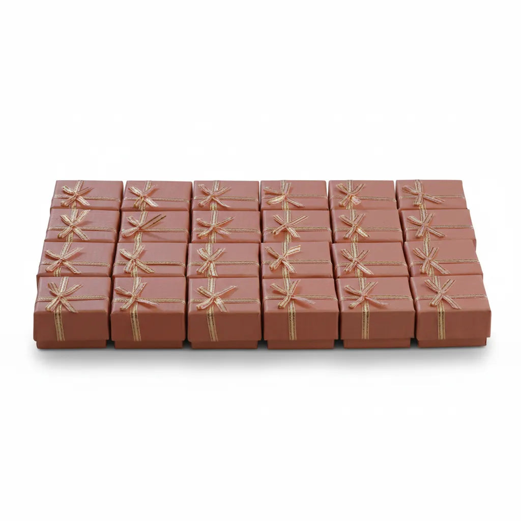 Caja de joyería 4 × 4 cm - Px24 Salmón