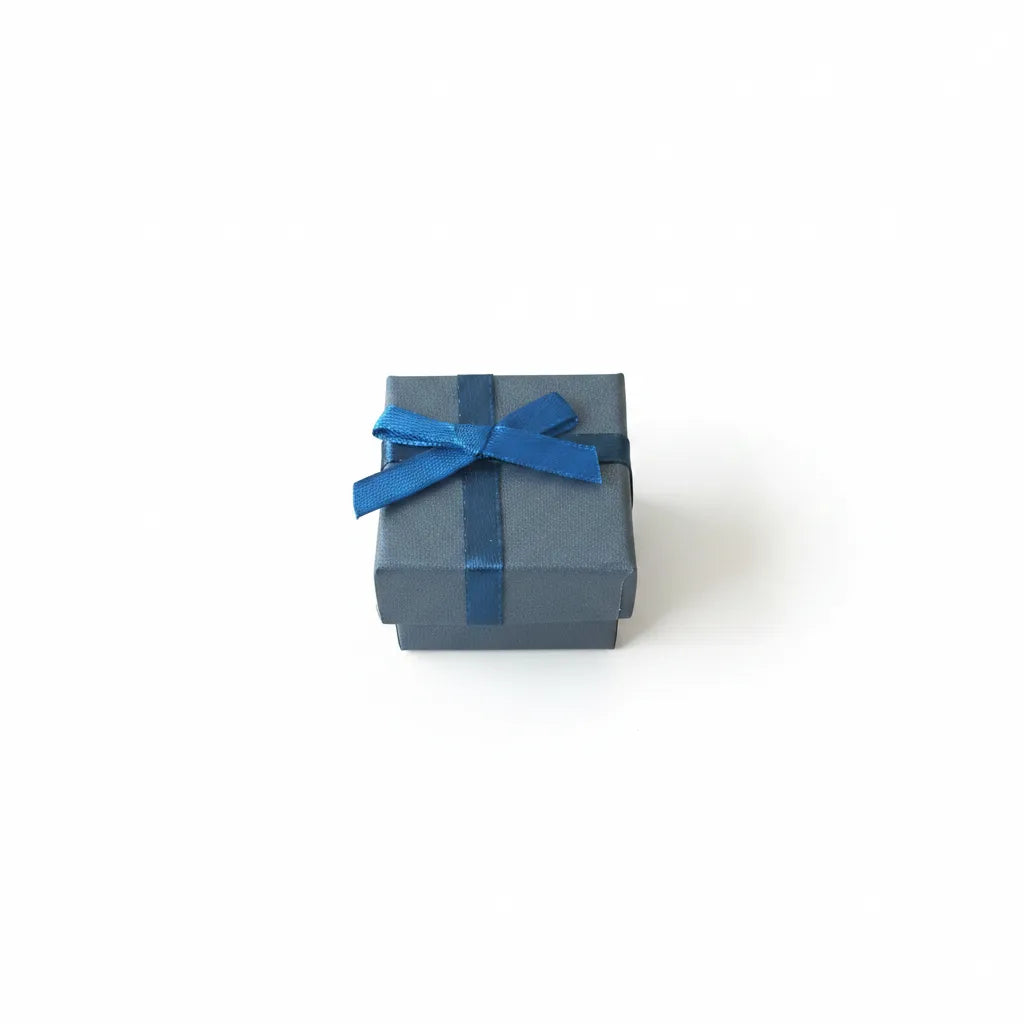 Caja de joyería 4 × 4 cm  Azul Oscuro