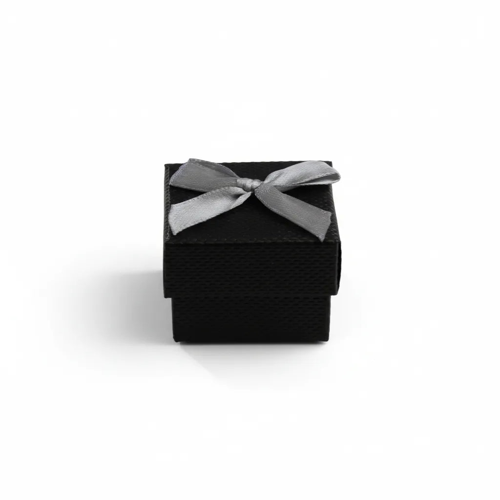 Caja de joyería 4 × 4 cm  Negro