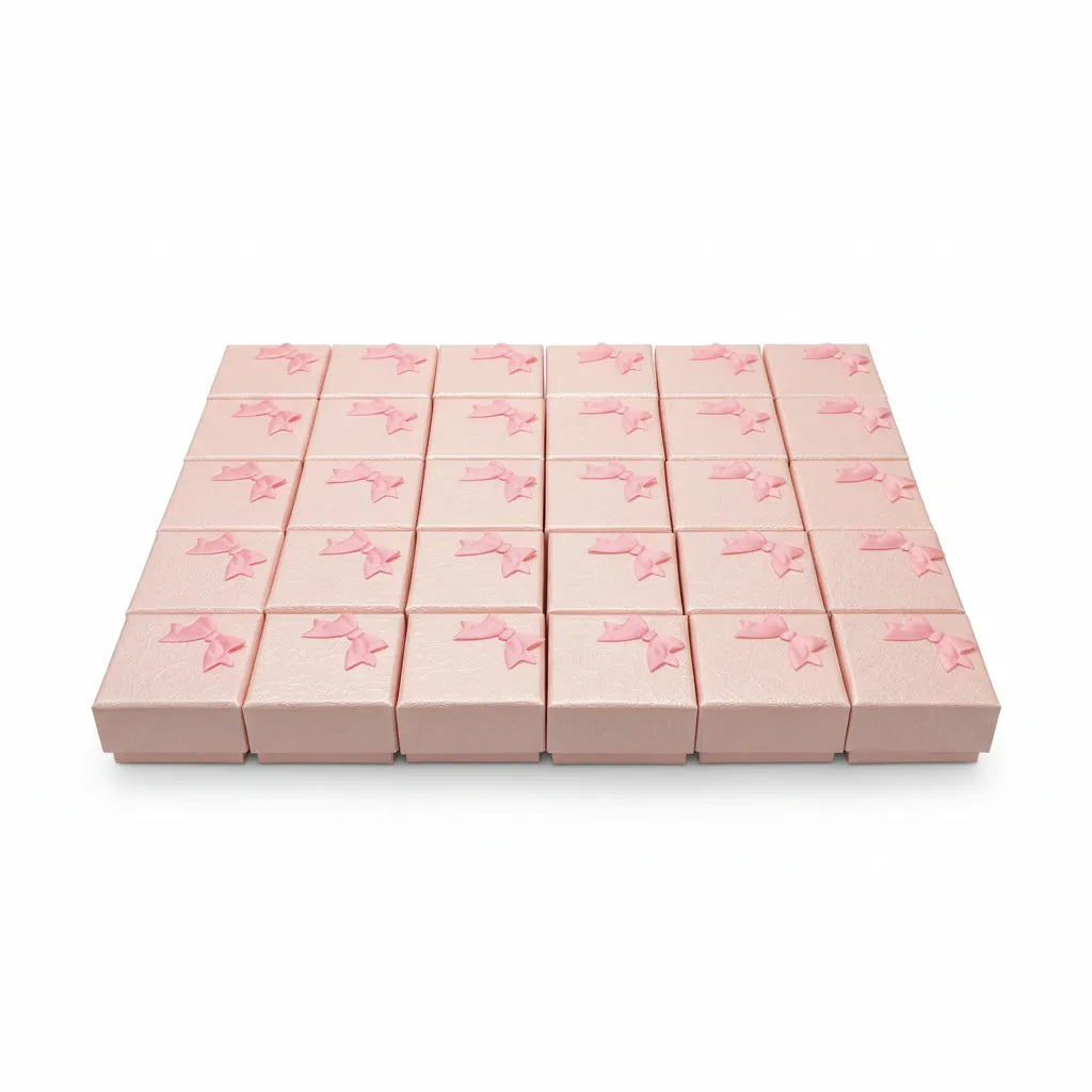 Caja de joyería 4 × 4 cm - Px24 Rosado
