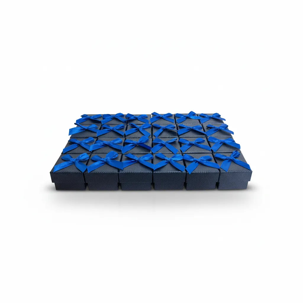 Caja de joyería 4 × 4 cm - Px24 Azul Oscuro