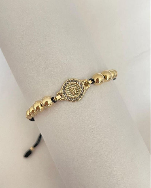 Pulsera Rlx cristal con balines #4, 5 y 6