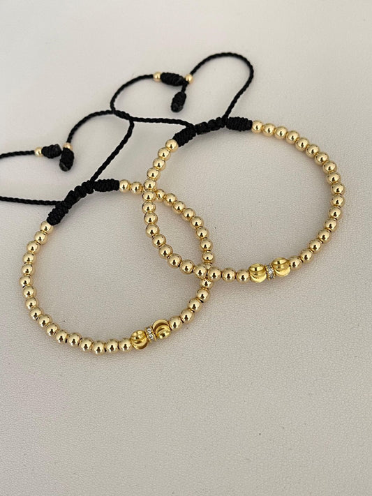 Juego pulsera con balin #4, #5. X2