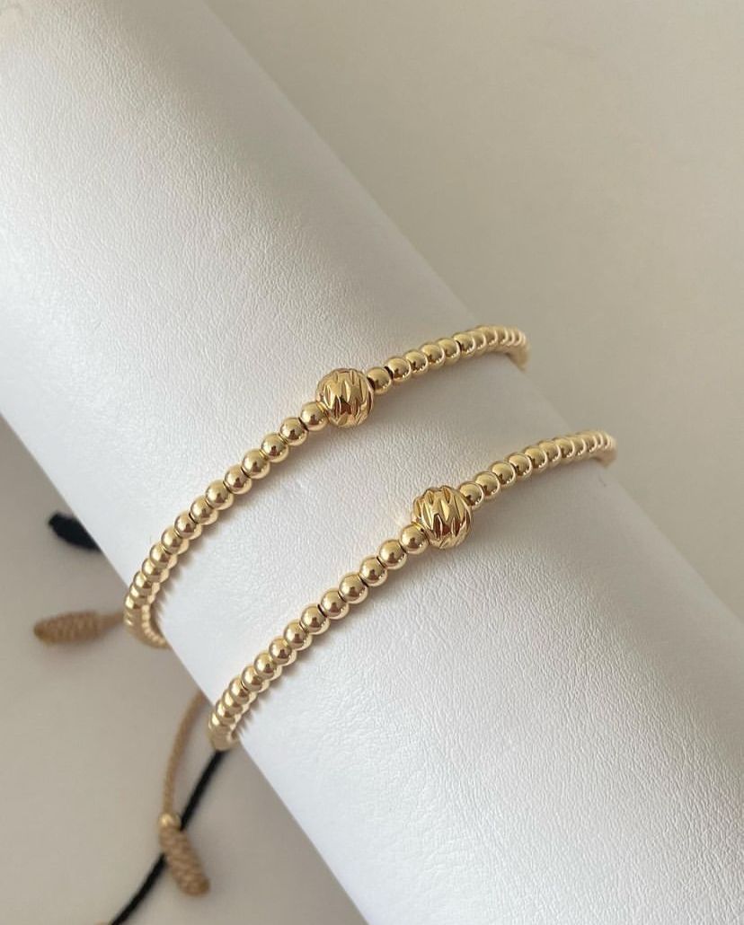 Pulsera Pareja 3 milímetros, diamantado 6