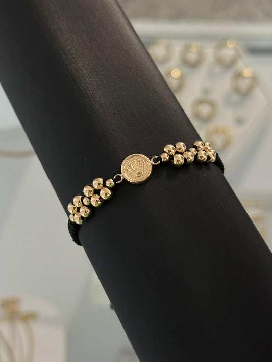 Pulsera herraje corona carril. N° de Balín: #3, #5.