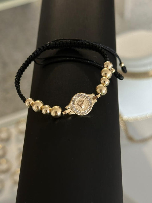 Pulsera herraje rlx cristal mediano. N° de Balín: #5, #6.