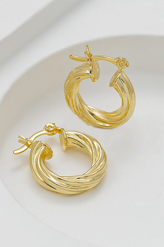 Argollas twisted Stripes (2cms)