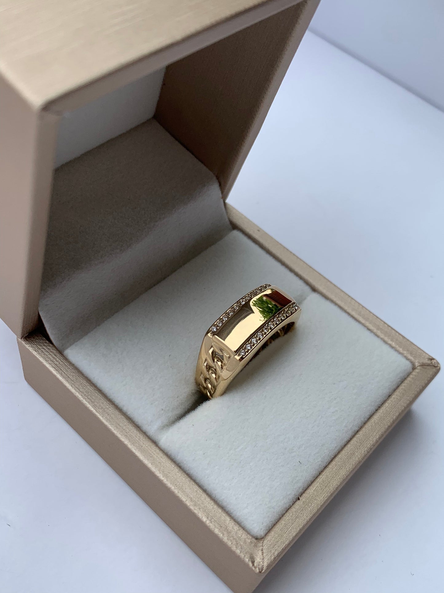 Anillo Cubano Placa