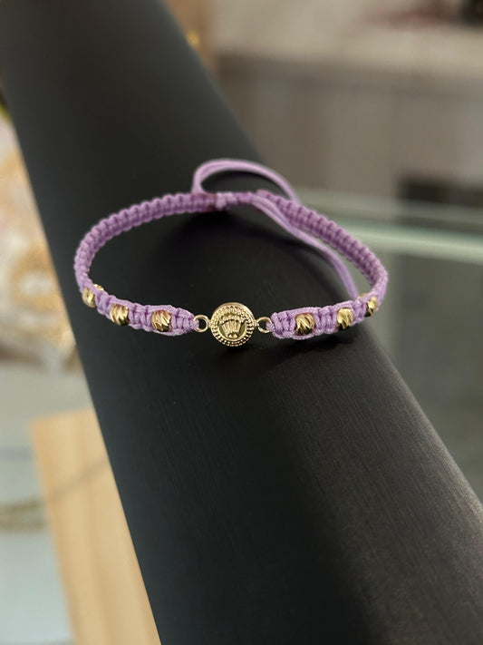 Pulsera lila rolex 5mm