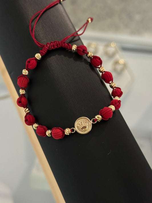 Pulsera corona rlx, neopreono rojo