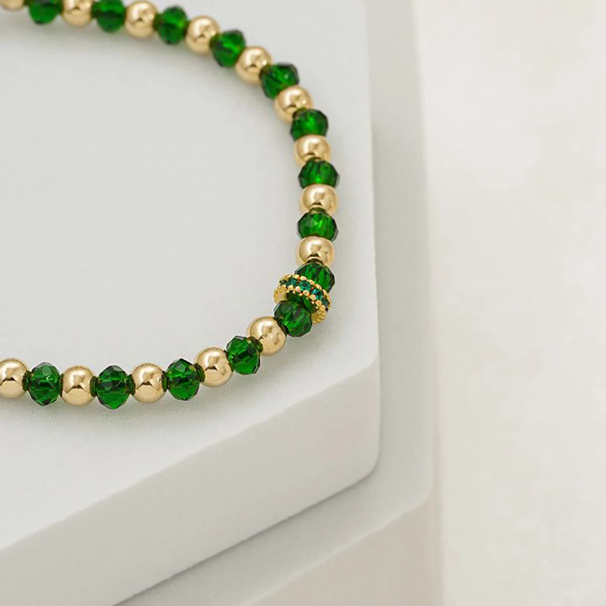 H Rondel circonias 5mm x3 Verde